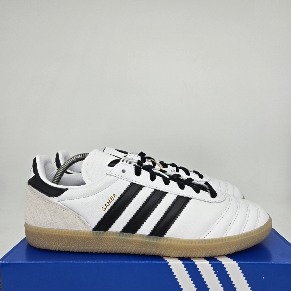 New adidas Samba JP Cloud White Black Gum Men's Shoes Size 11.5 - Picture 3 of 8